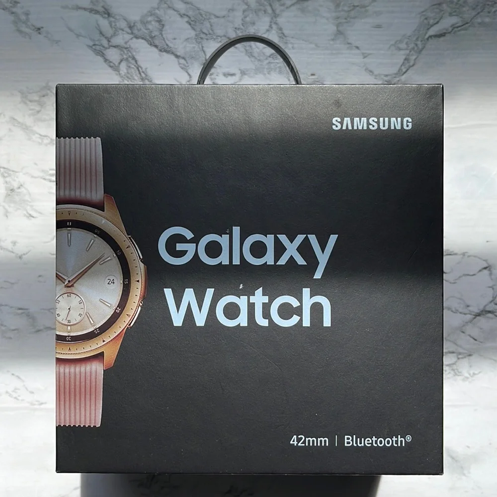 SAMSUNG GALAXY WATCH 42MM ROSE GOLD WATCH BLUETOOTH NEW IN BOX NEVER O…